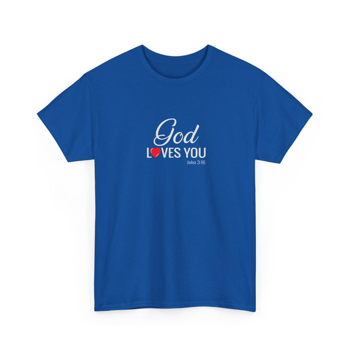 God Loves You Unisex Heavy Cotton Tee