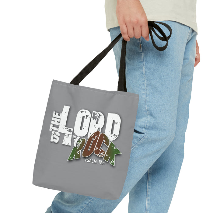 The LORD is My Rock Tote Bag (AOP)