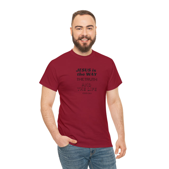 Jesus is the Way Men Unisex Heavy Cotton Tee