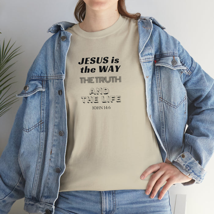 Jesus is the Way Men Unisex Heavy Cotton Tee