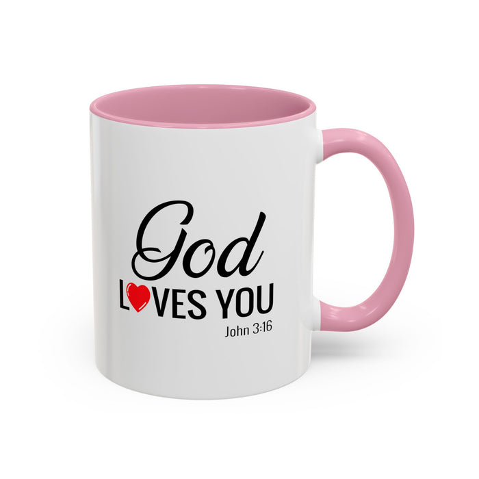 God Loves You Mug — Christian Coffee Cup (John 3:16)