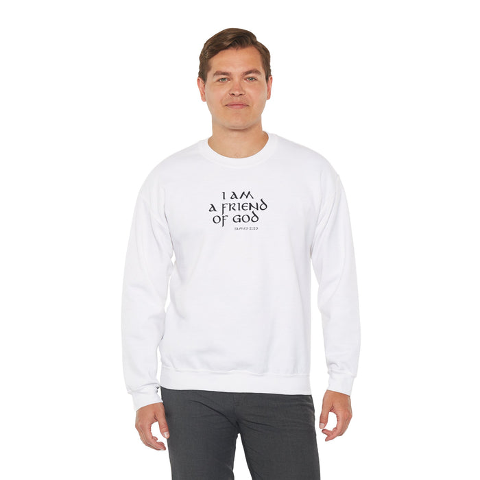 I Am A Friend Of God Men Unisex Heavy Blend™ Crewneck Sweatshirt