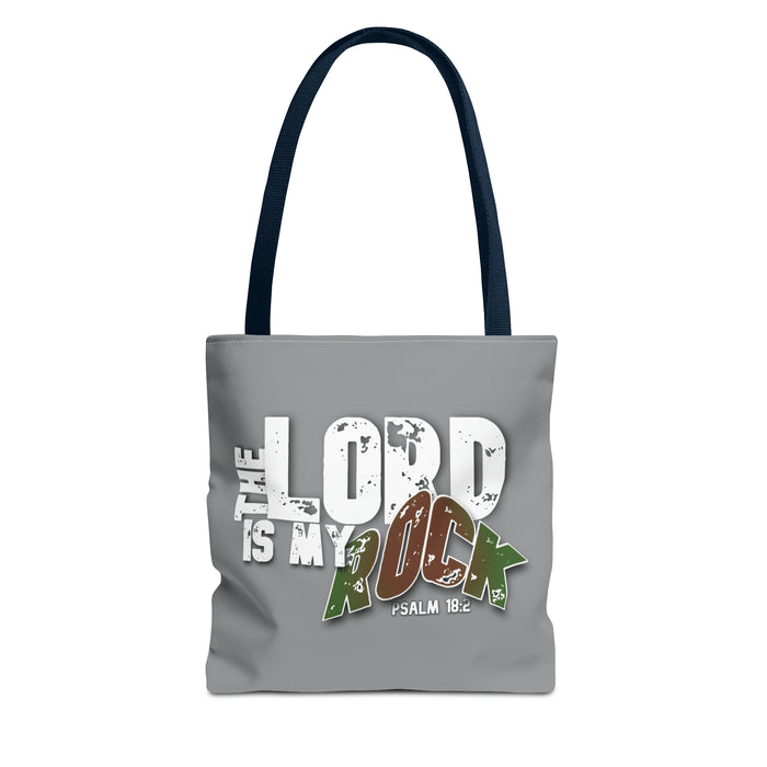 The LORD is My Rock Tote Bag (AOP)