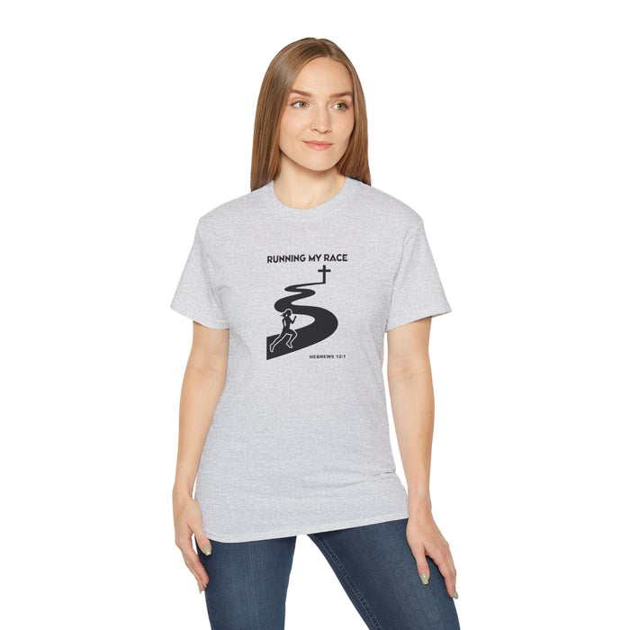 Running My Race Women’s Unisex Ultra Cotton Tee