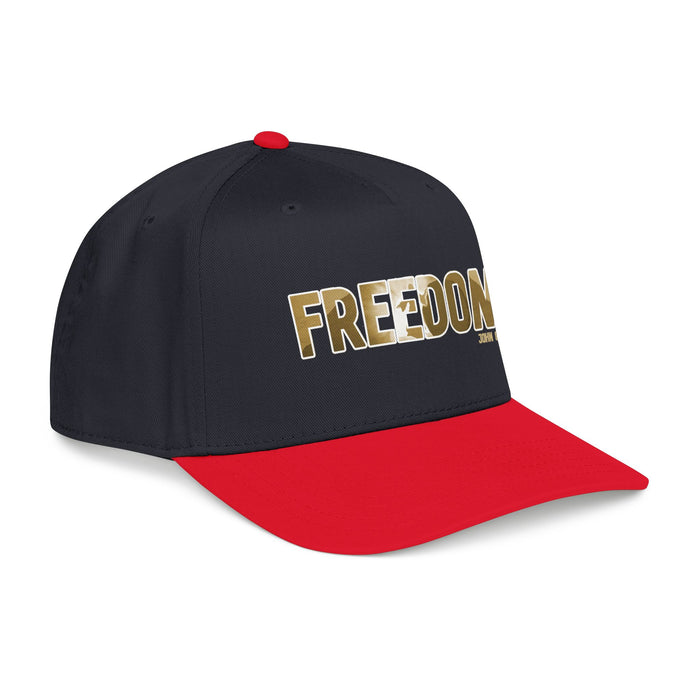 Freedom Embroidered Baseball Cap — Vintage Distressed Military-Inspired Hat