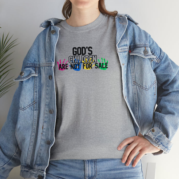 God’s Children are Not For Sale Unisex Heavy Cotton Tee