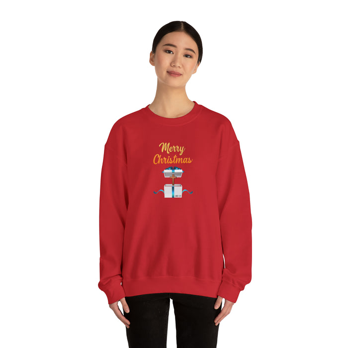 Merry Christmas Men Unisex Heavy Blend™ Crewneck Sweatshirt