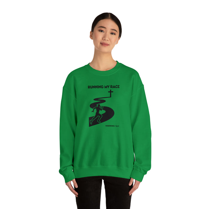 Running My Race Men’s Unisex Heavy Blend™ Crewneck Sweatshirt