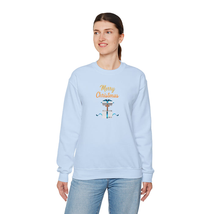 Merry Christmas Women Unisex Heavy Blend™ Crewneck Sweatshirt