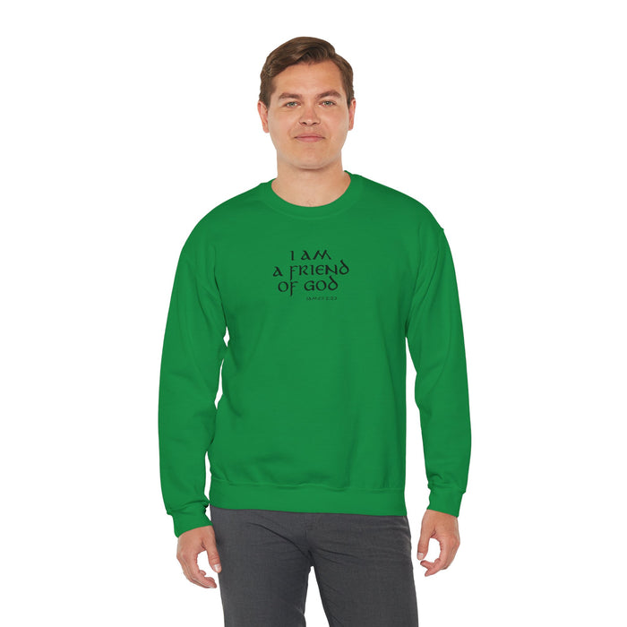 I Am A Friend Of God Men Unisex Heavy Blend™ Crewneck Sweatshirt