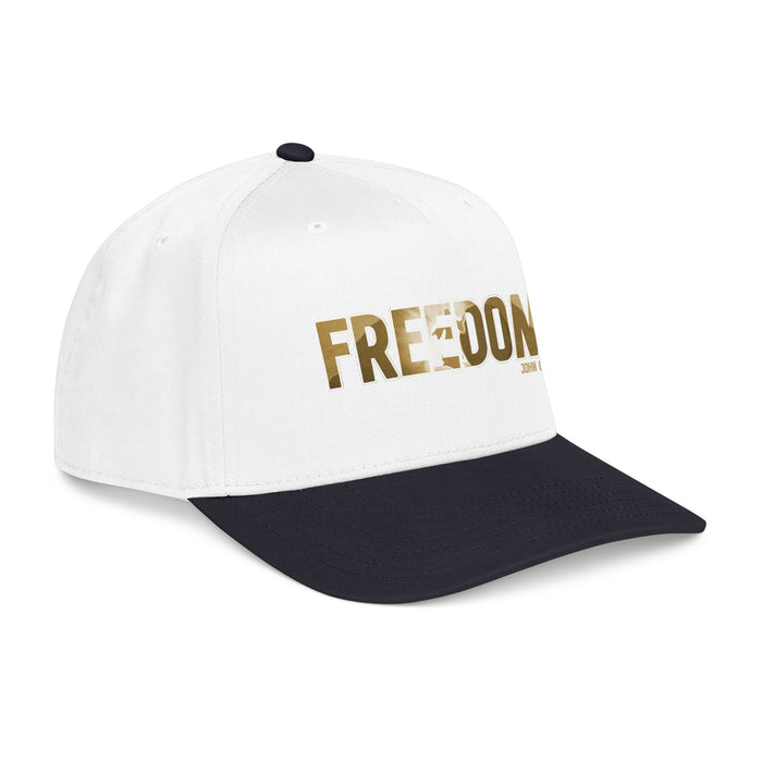 Freedom Embroidered Baseball Cap — Vintage Distressed Military-Inspired Hat