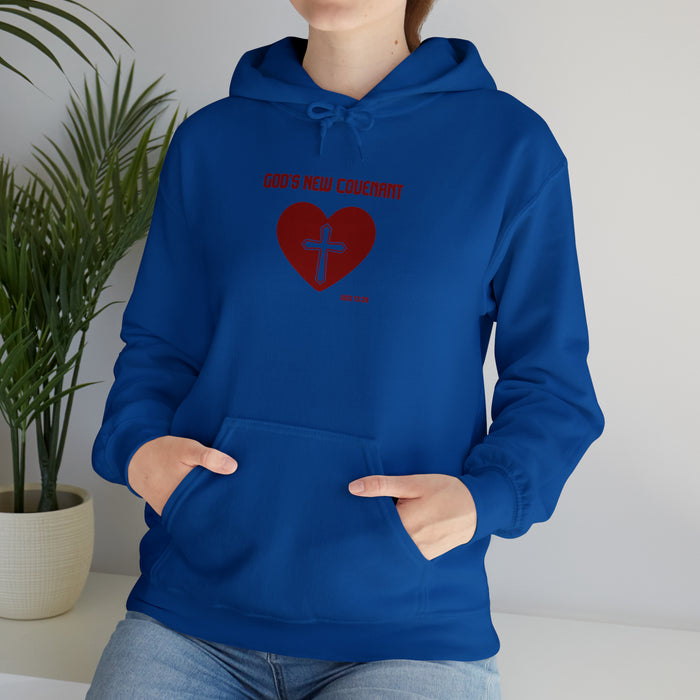 God’s New Covenant Unisex Heavyblend Hooded Sweatshirt