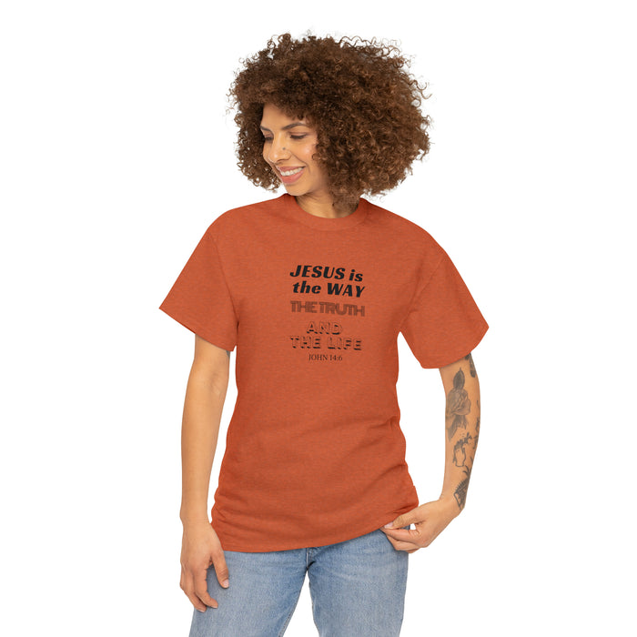 Jesus is the Way Men Unisex Heavy Cotton Tee