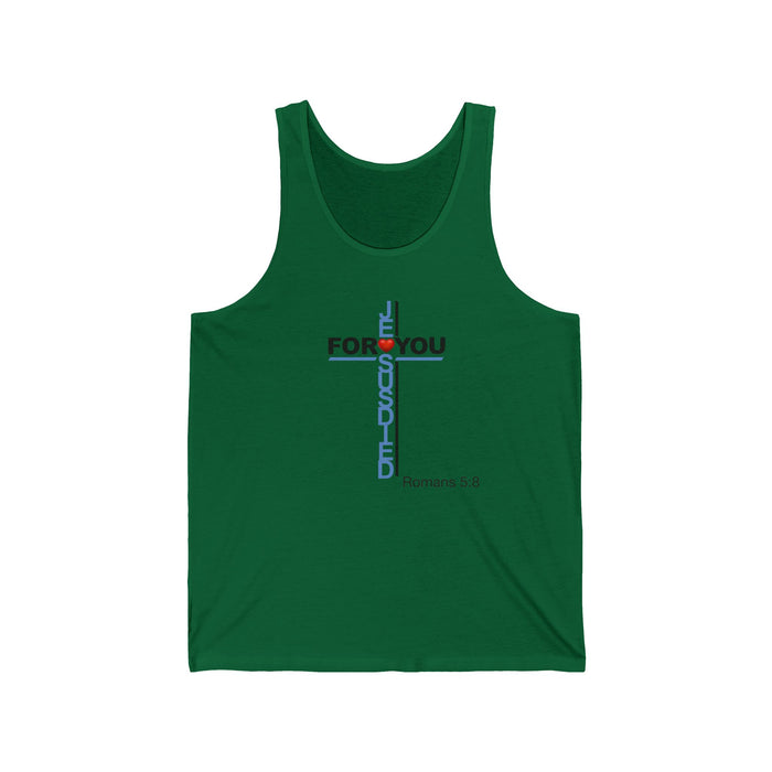 Jesus Died for You Men's Unisex Jersey Tank