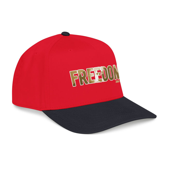 Freedom Embroidered Baseball Cap — Vintage Distressed Military-Inspired Hat