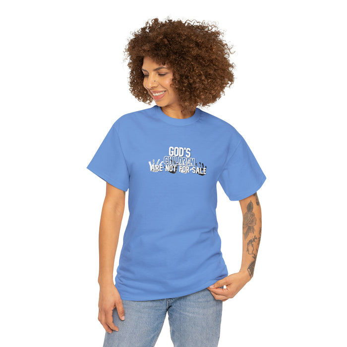 God’s Children are Not for Sale Women’s Unisex Heavy Cotton Tee