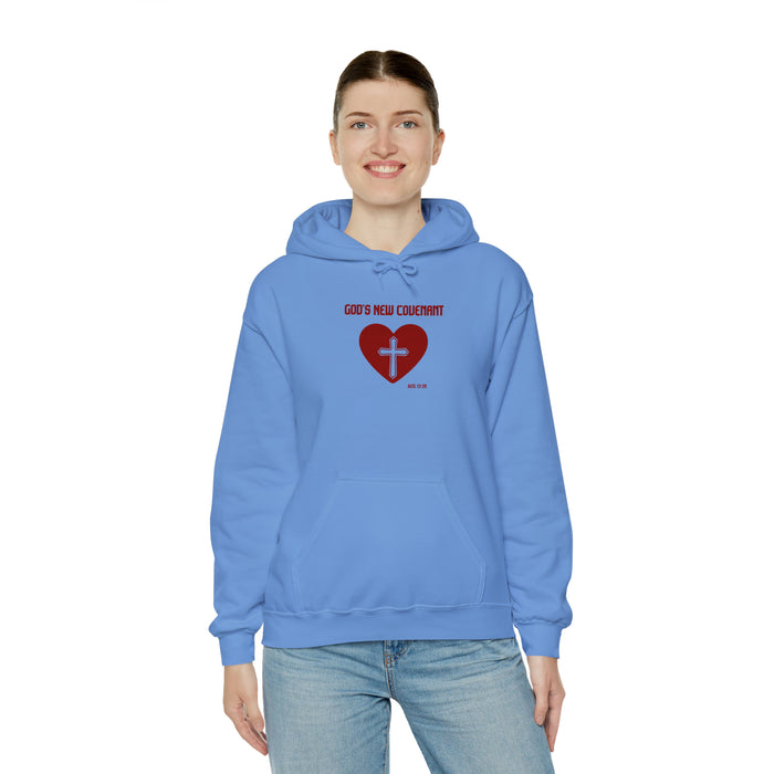 God’s New Covenant Unisex Heavyblend Hooded Sweatshirt