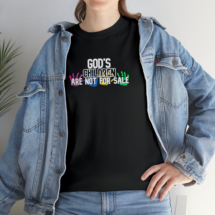 God’s Children are Not For Sale Women’s Unisex Heavy Cotton Tee