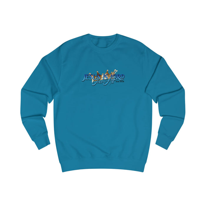 Christian 'Jesus Is Lord Over All” Crewneck Sweatshirt — Faith-Inspired Graphic Pullover