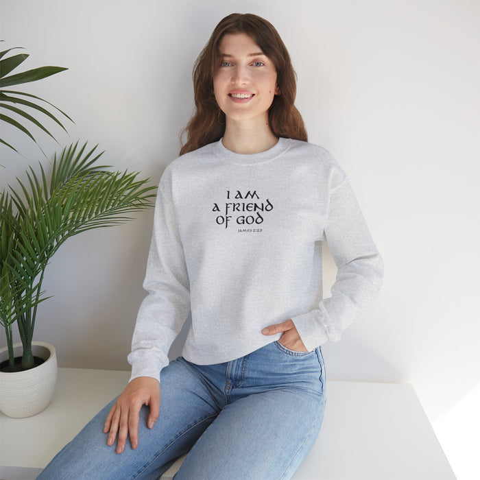 I Am A Friend Of God Men Unisex Heavy Blend™ Crewneck Sweatshirt