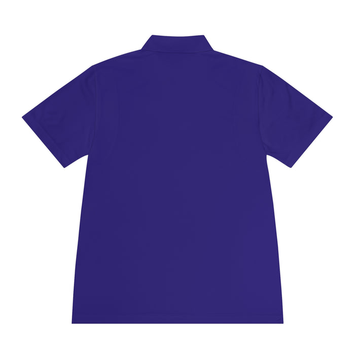 Running My Race Golf Polo Shirt - Minimal Golf Course Logo Performance Mens Sport Polo