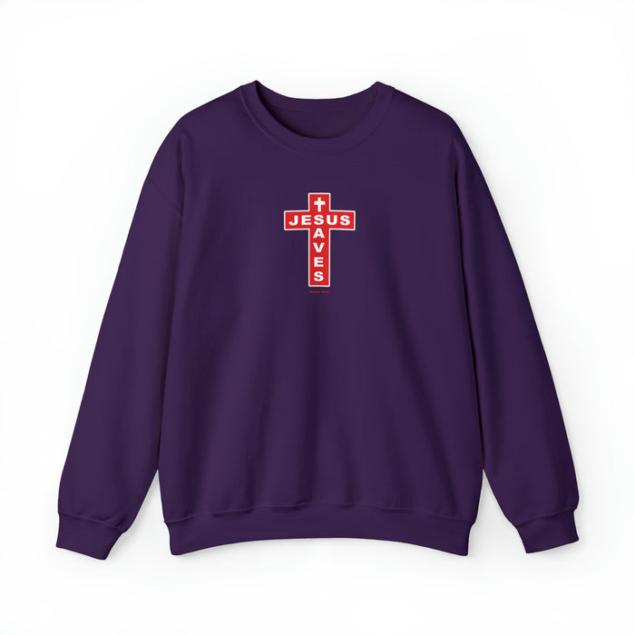 Jesus Saves Men’s Unisex Heavy Blend™ Crewneck Sweatshirt