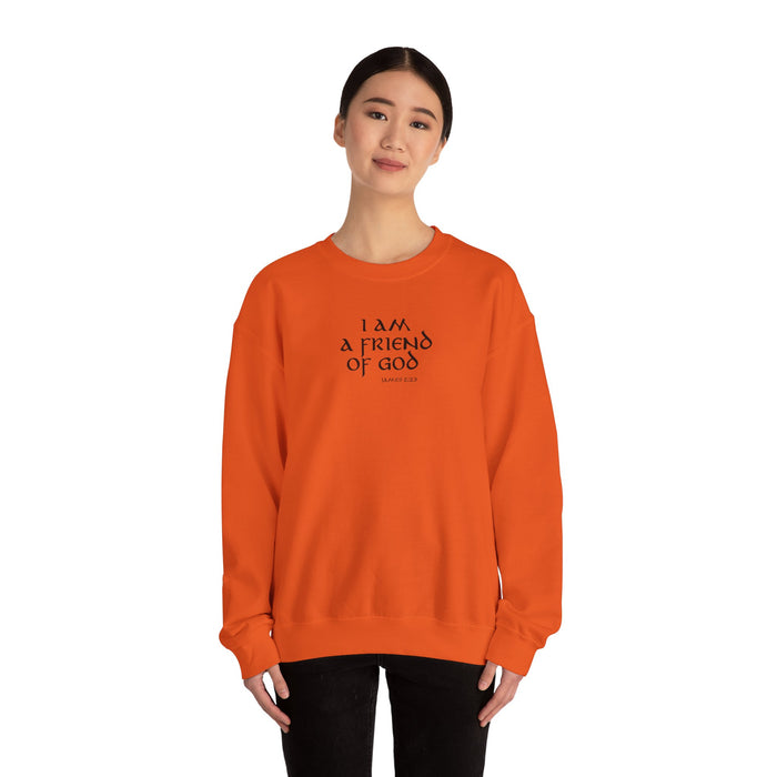 I Am A Friend Of God Men Unisex Heavy Blend™ Crewneck Sweatshirt