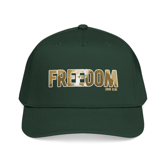 Freedom Embroidered Baseball Cap — Vintage Distressed Military-Inspired Hat