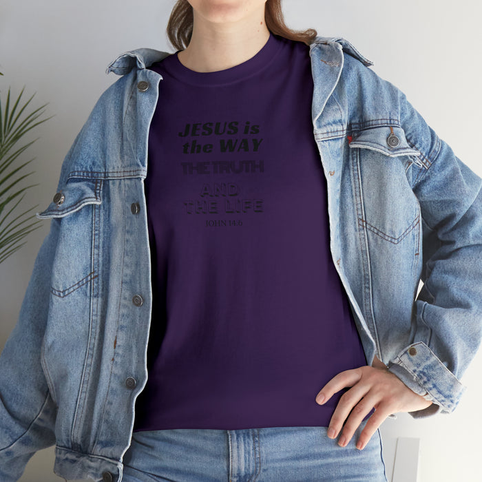 Jesus Is The Way Women Unisex Heavy Cotton Tee