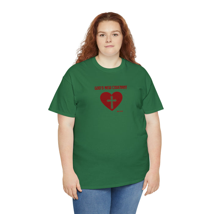 God’s New Covenant Women’s Unisex Heavy Cotton Tee