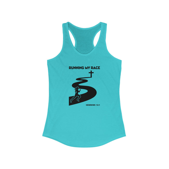 Running My Race Women's Racerback Tank