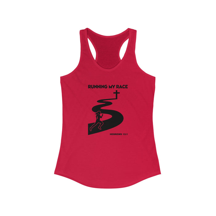 Running My Race Women's Racerback Tank