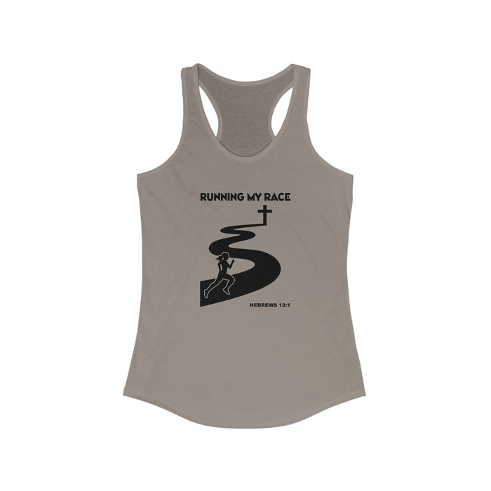 Running My Race Women's Racerback Tank