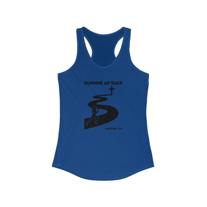 Running My Race Women's Racerback Tank