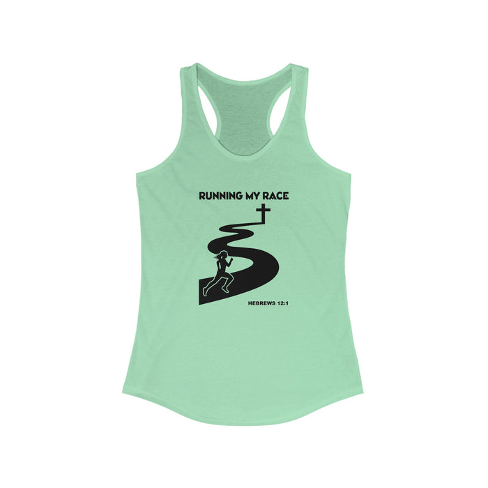 Running My Race Women's Racerback Tank