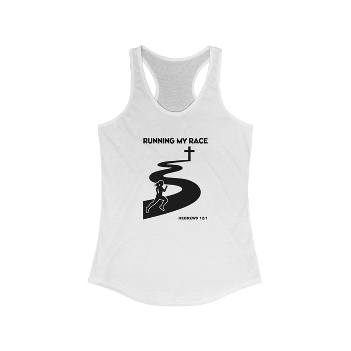 Running My Race Women's Racerback Tank