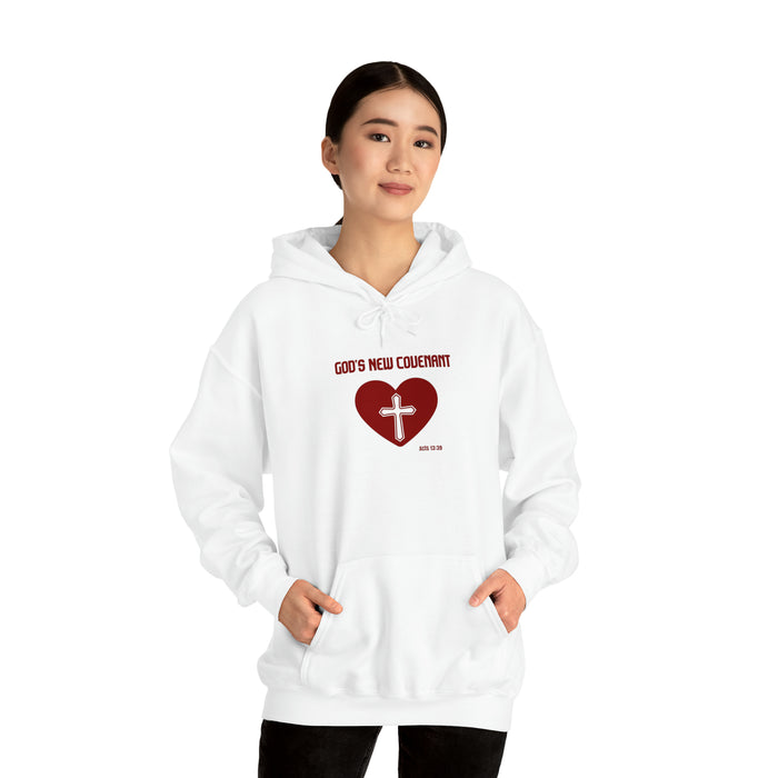 God’s New Covenant Unisex Heavyblend Hooded Sweatshirt