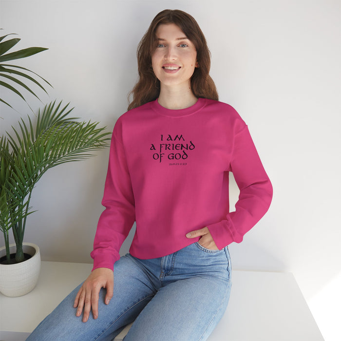 I Am A Friend Of God Women Unisex Heavy Blend™ Crewneck Sweatshirt