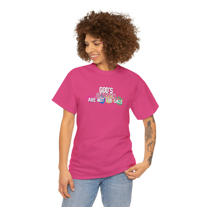 God’s Children are Not For Sale Women’s Unisex Heavy Cotton Tee