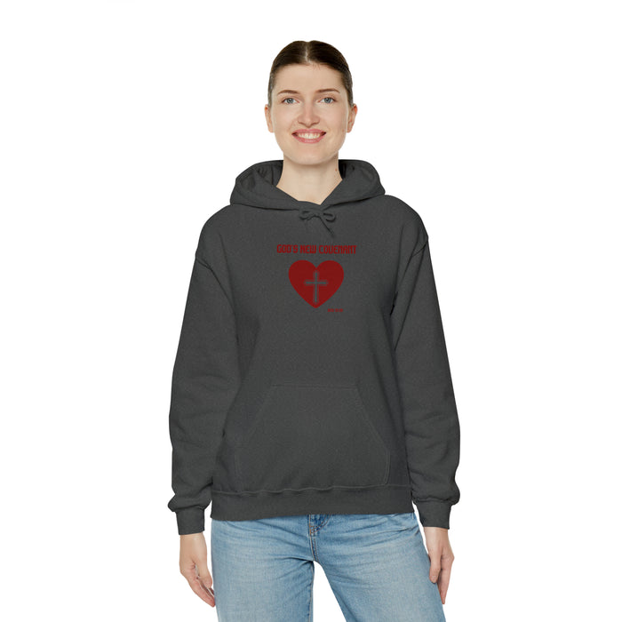 God’s New Covenant Unisex Heavyblend Hooded Sweatshirt