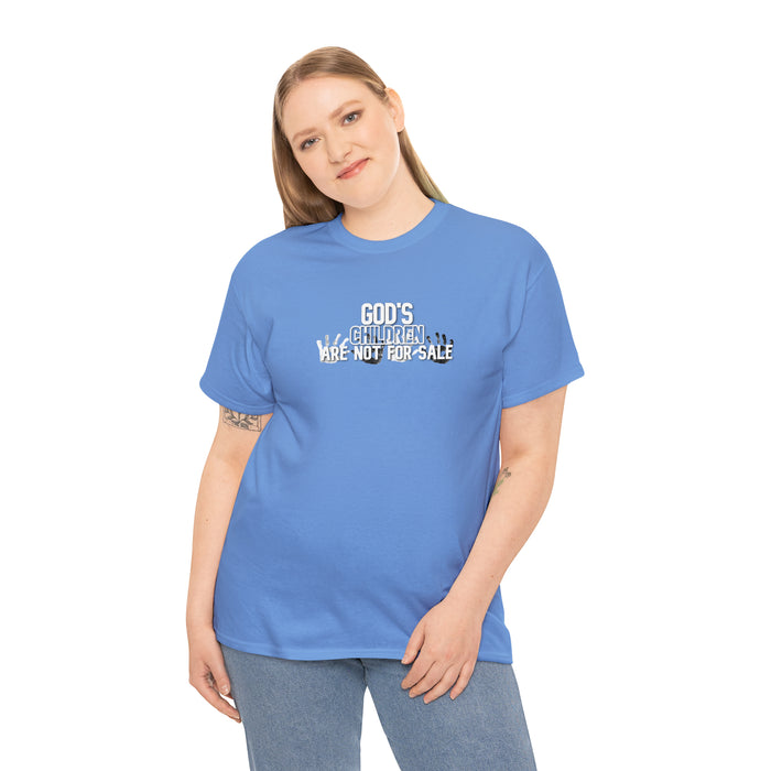 God’s Children are Not for Sale Women’s Unisex Heavy Cotton Tee