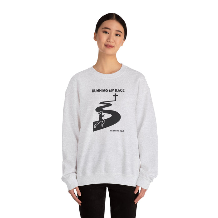 Running My Race Women’s Unisex Heavy Blend™ Crewneck Sweatshirt