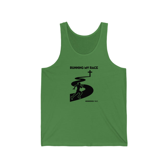 Running My Race Men's Unisex Jersey Tank