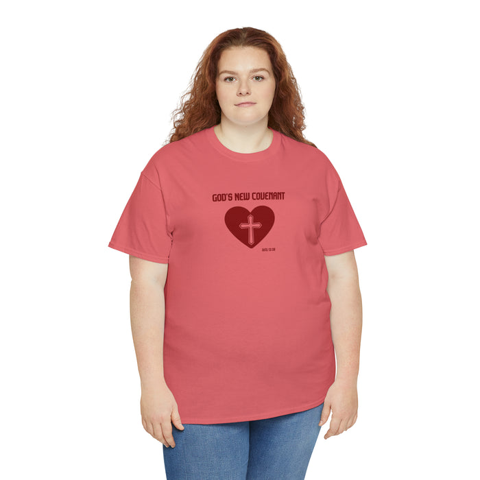 God’s New Covenant Women’s Unisex Heavy Cotton Tee