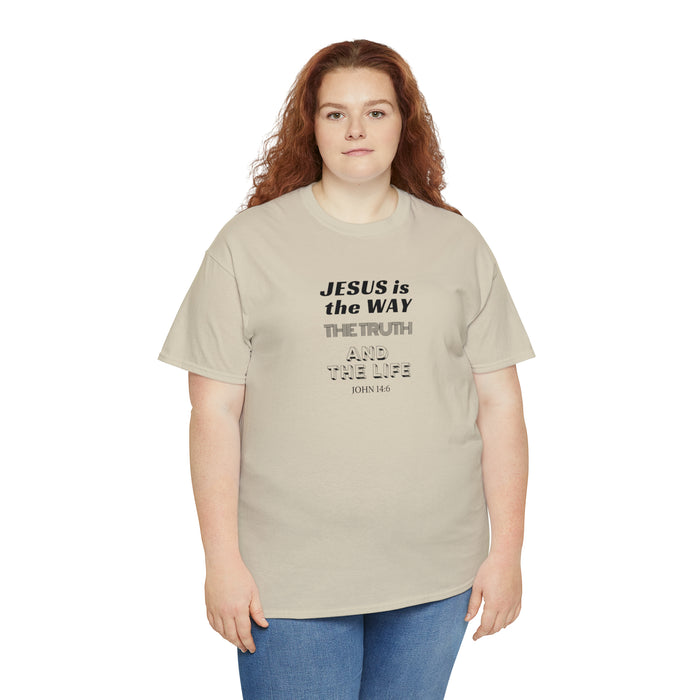 Jesus is the Way Men Unisex Heavy Cotton Tee