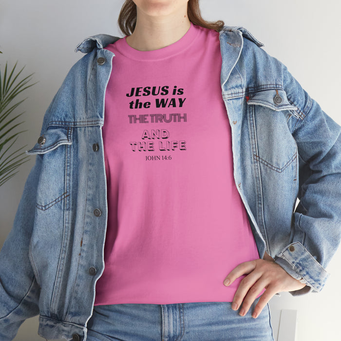 Jesus Is The Way Women Unisex Heavy Cotton Tee