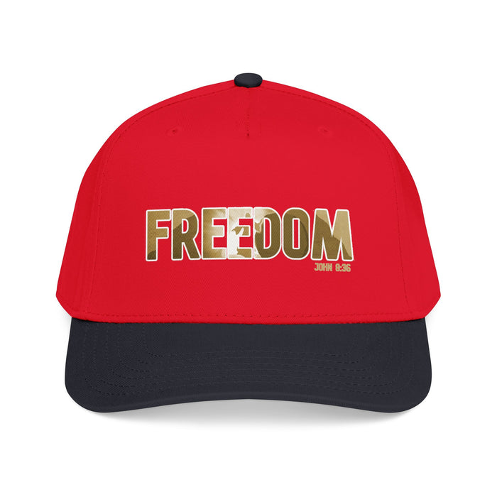 Freedom Embroidered Baseball Cap — Vintage Distressed Military-Inspired Hat