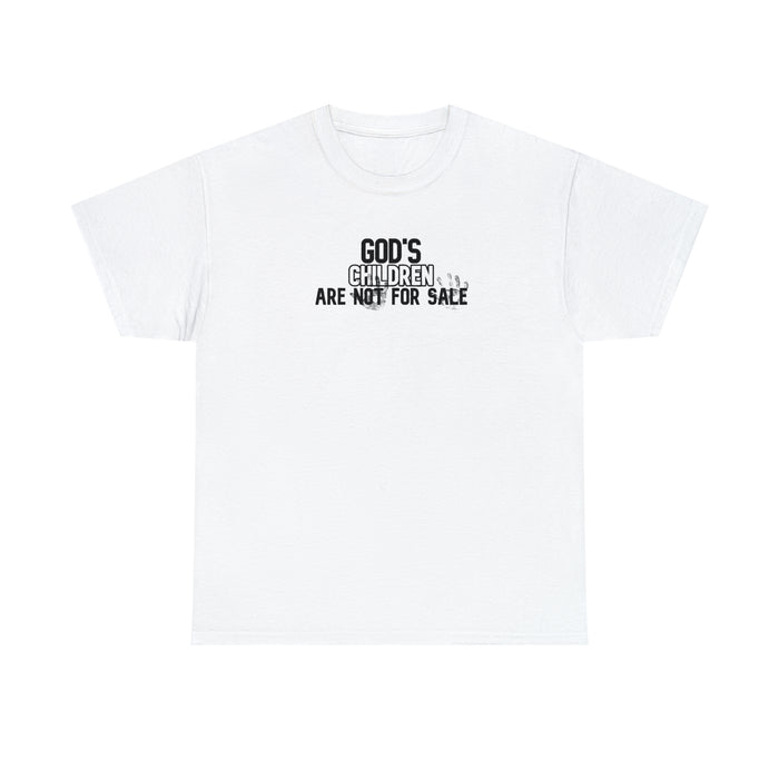 God’s Children are Not For Sale Men’s Unisex Heavy Cotton Tee