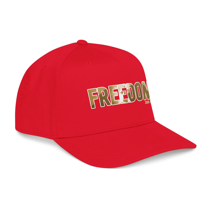 Freedom Embroidered Baseball Cap — Vintage Distressed Military-Inspired Hat