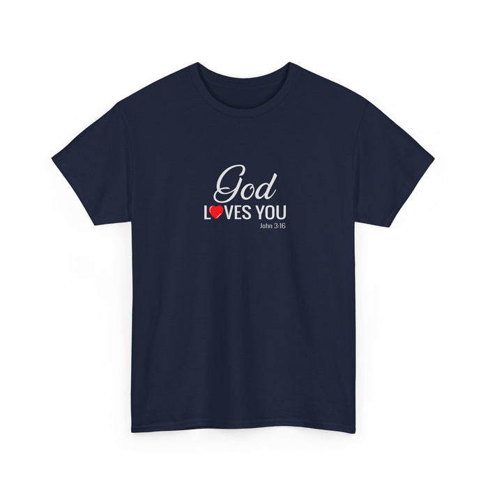 God Loves You Unisex Heavy Cotton Tee
